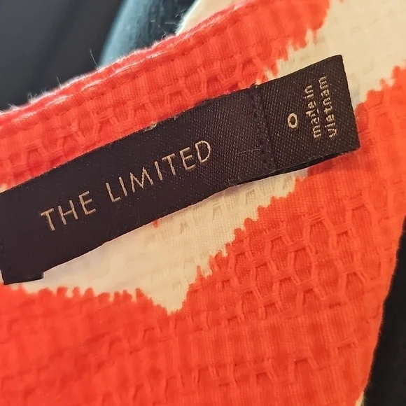 Limited Chevron Dress Orange And White - Picture 3 of 9